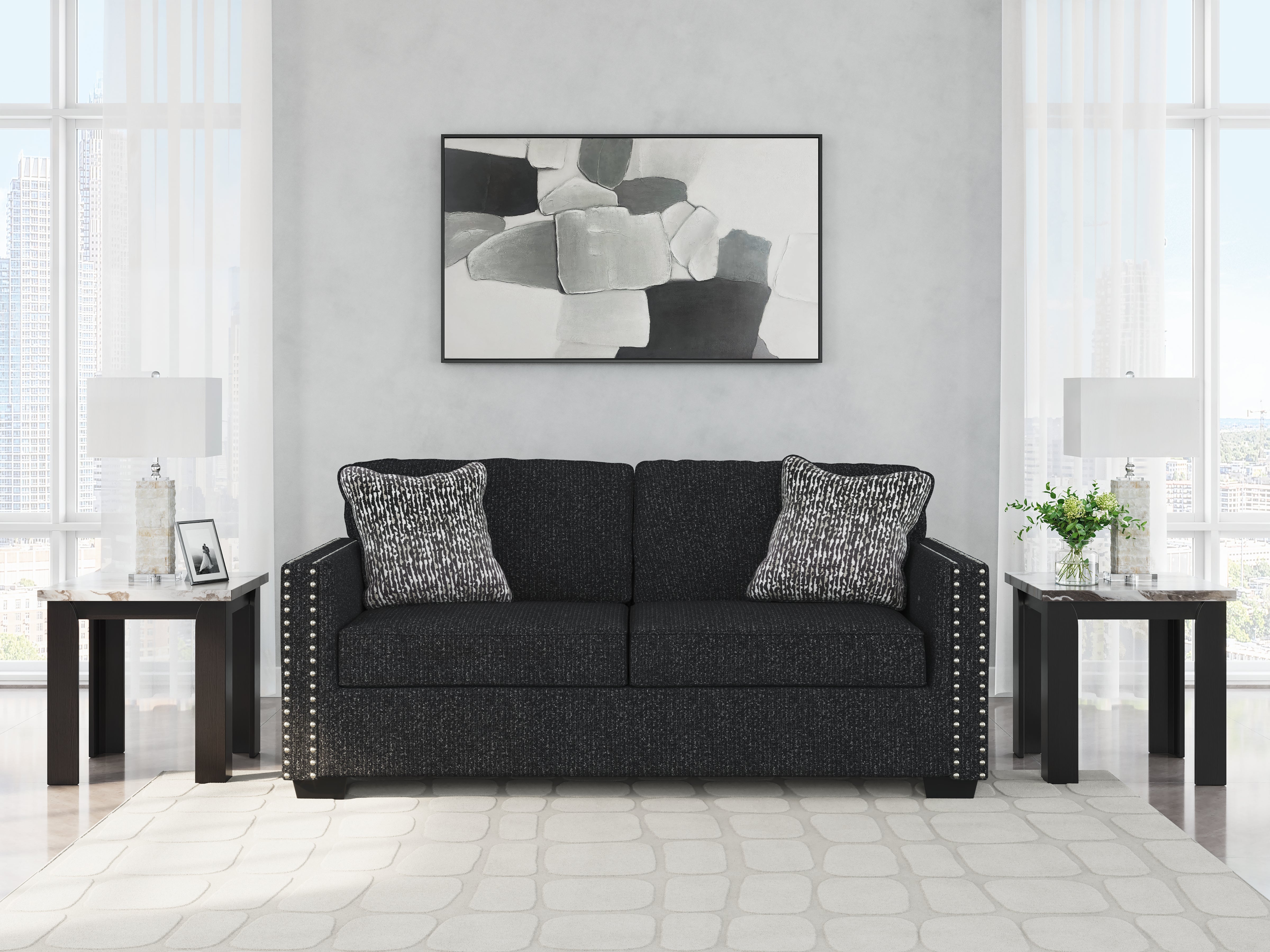 Tampa Furniture Outlet Lutz - Ashley Furniture - Jasmine Peaks Living Room - Sofa / Coal - 2890438