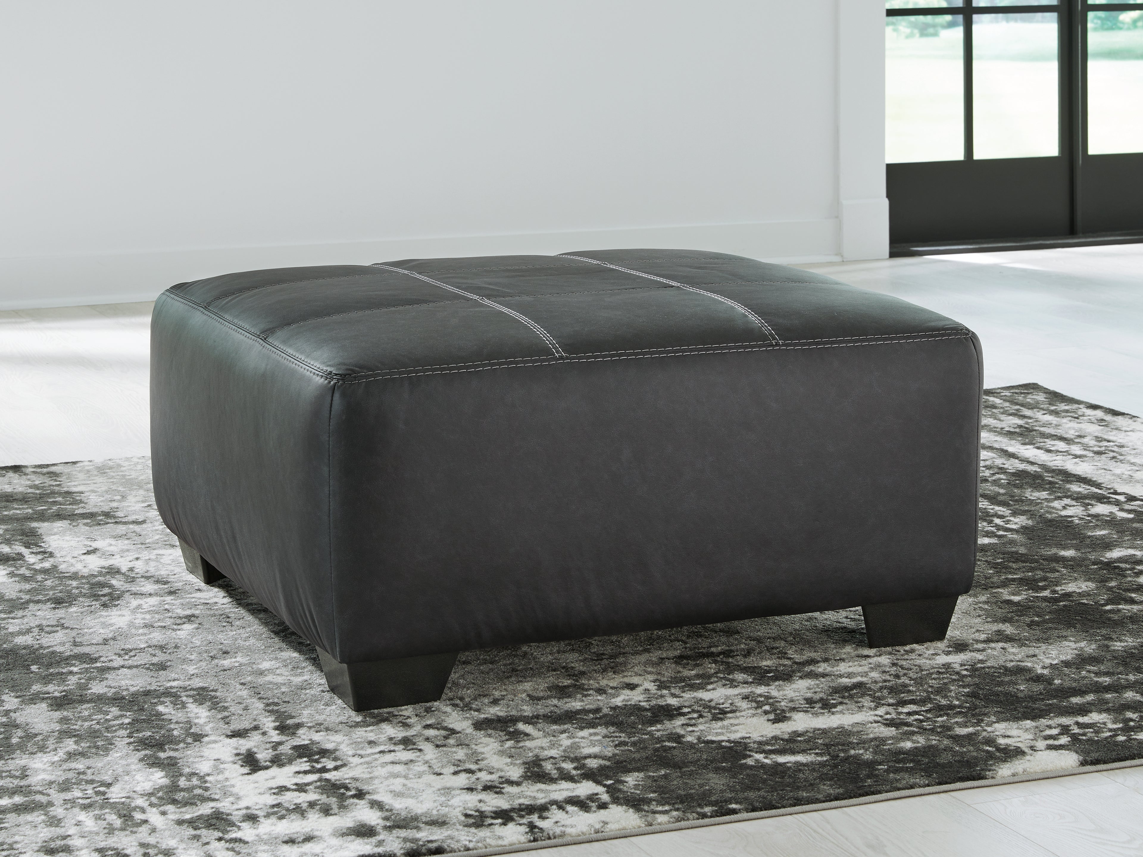 Tampa Furniture Outlet Lutz - Ashley Furniture - Brixley Pier Living Room - Oversized Accent Ottoman / Graphite - 2990608
