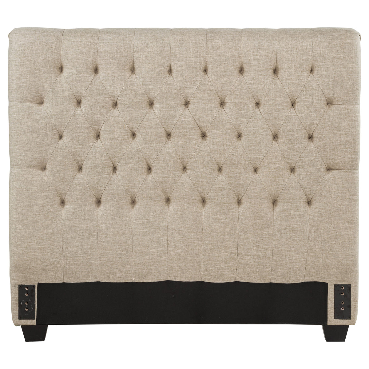 Tampa Furniture Outlet - Coaster - Chloe Upholstered Full Panel Headboard Oatmeal - 300007FB1