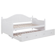 Tampa Furniture Outlet - Coaster - Julie Ann Wood Twin Daybed with Trundle White - 300053