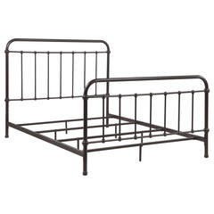 Tampa Furniture Outlet - Coaster - Livingston Metal Queen Open Frame Bed Dark Bronze - 300399Q