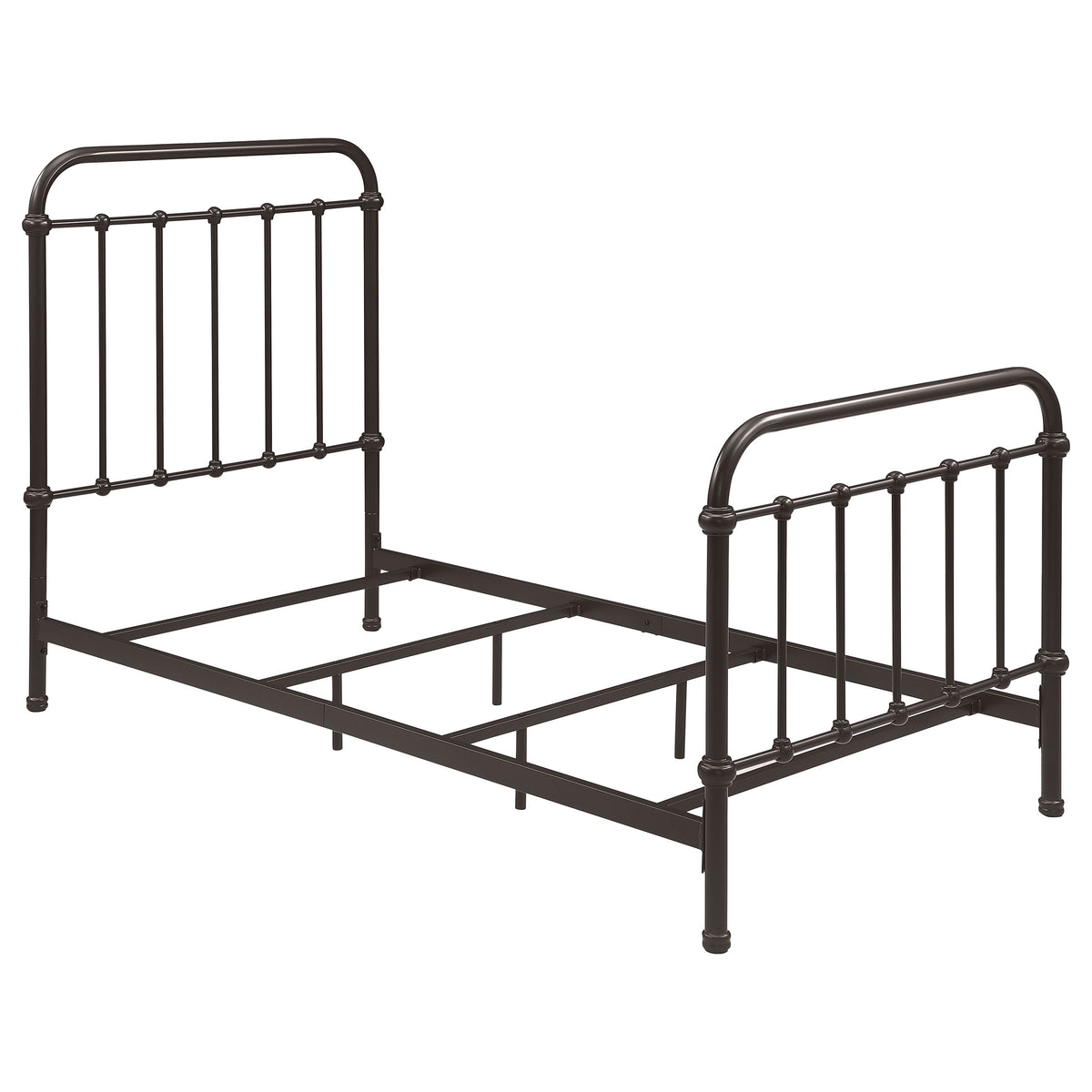 Tampa Furniture Outlet - Coaster - Livingston Metal Twin Open Frame Bed Dark Bronze - 300399T