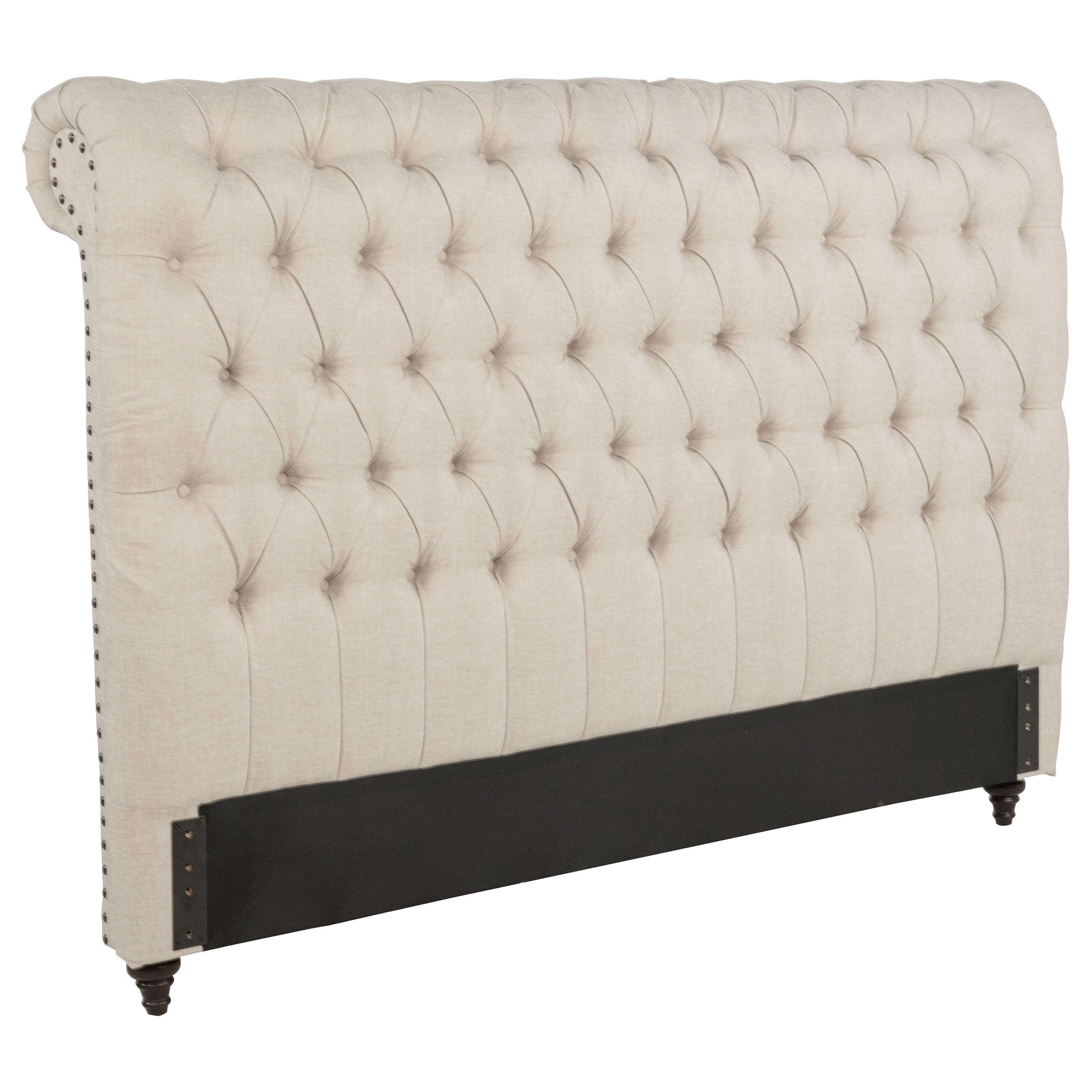 Tampa Furniture Outlet - Coaster - Devon 57-inch Upholstered Eastern King Headboard Beige - 300525KEB1