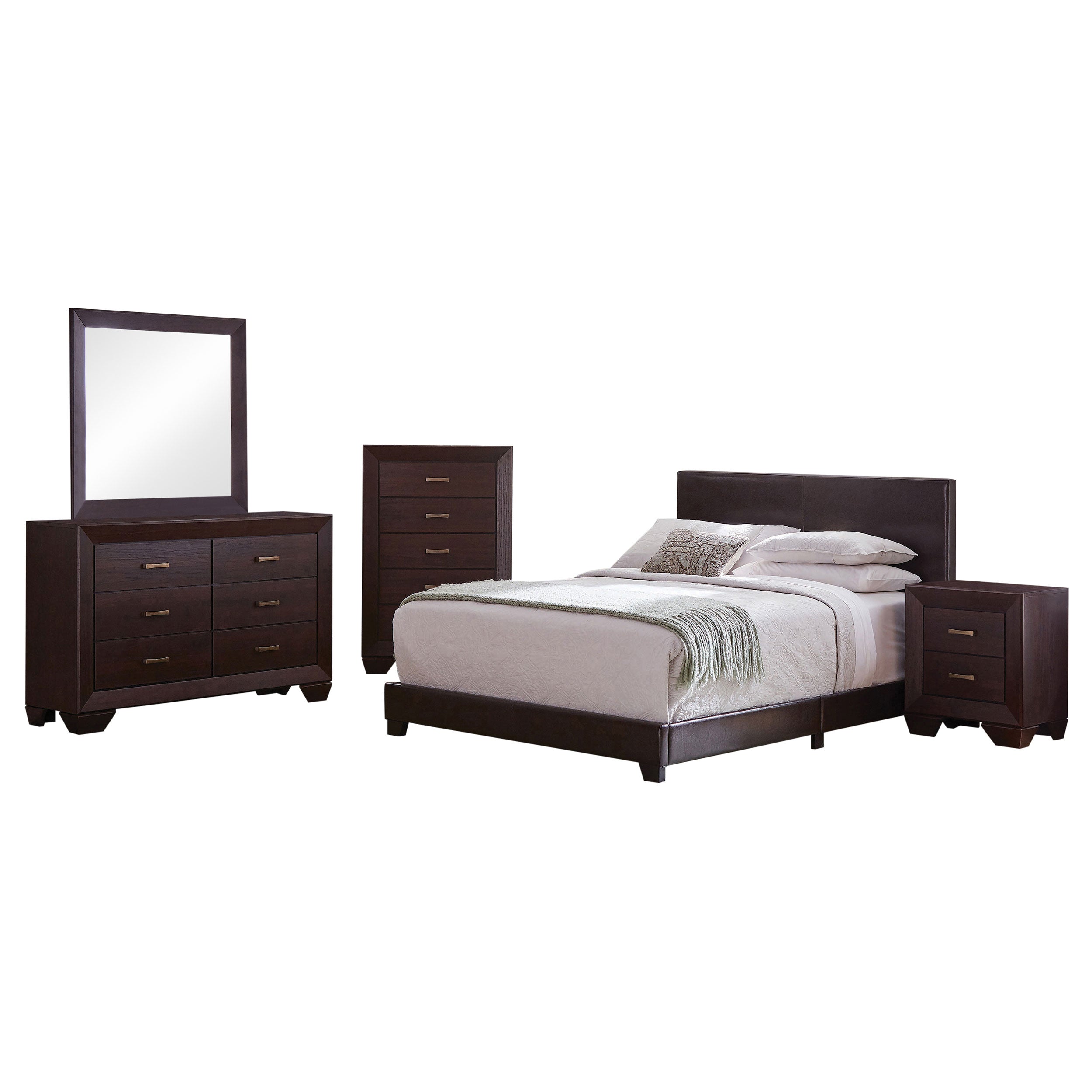 Tampa Furniture Outlet - Coaster - Dorian 5-piece Queen Bedroom Set Dark Cocoa - 300762Q-S5
