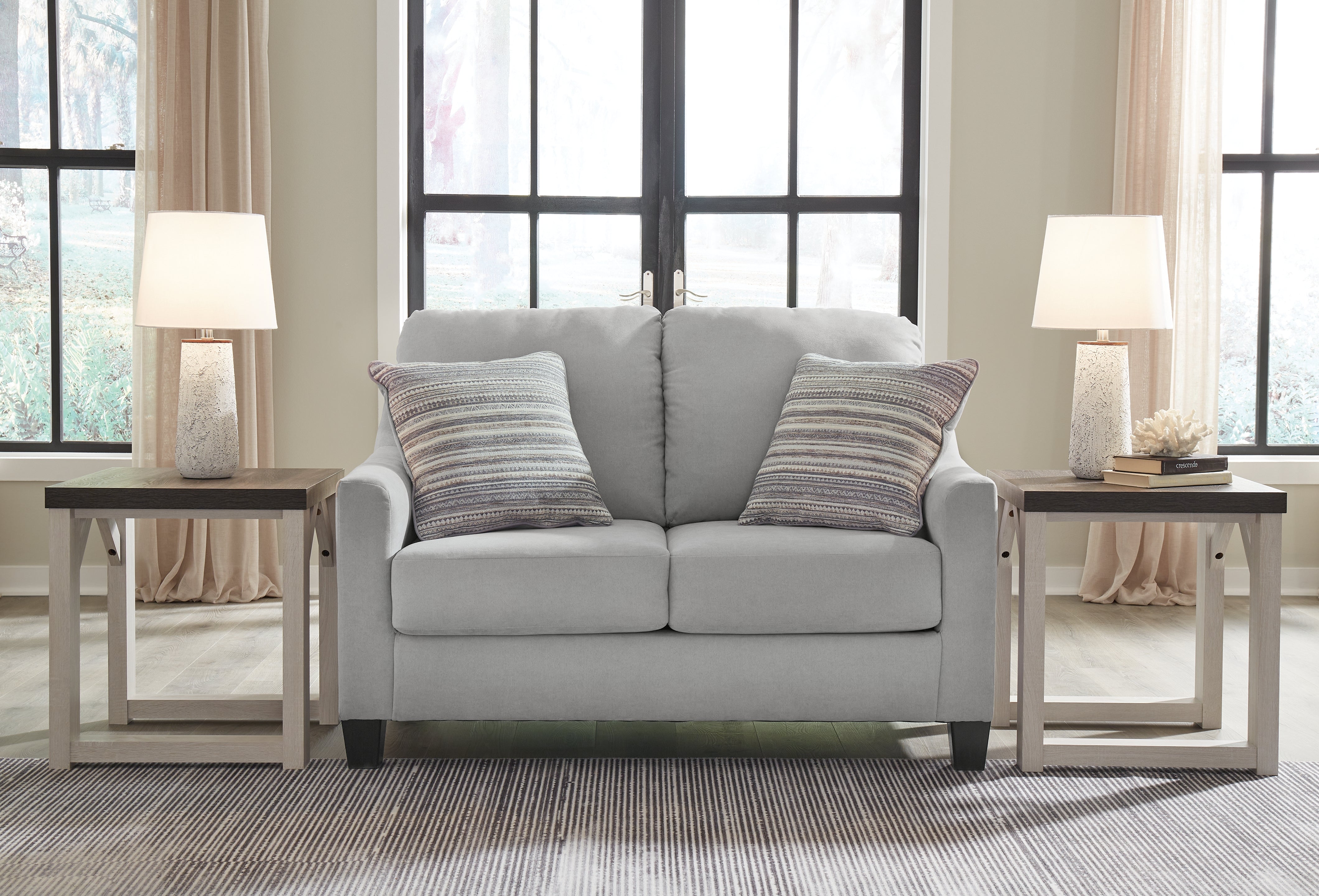 Tampa Furniture Outlet Lutz - Ashley Furniture - Adlai Living Room - Loveseat / Shadow - 3010335