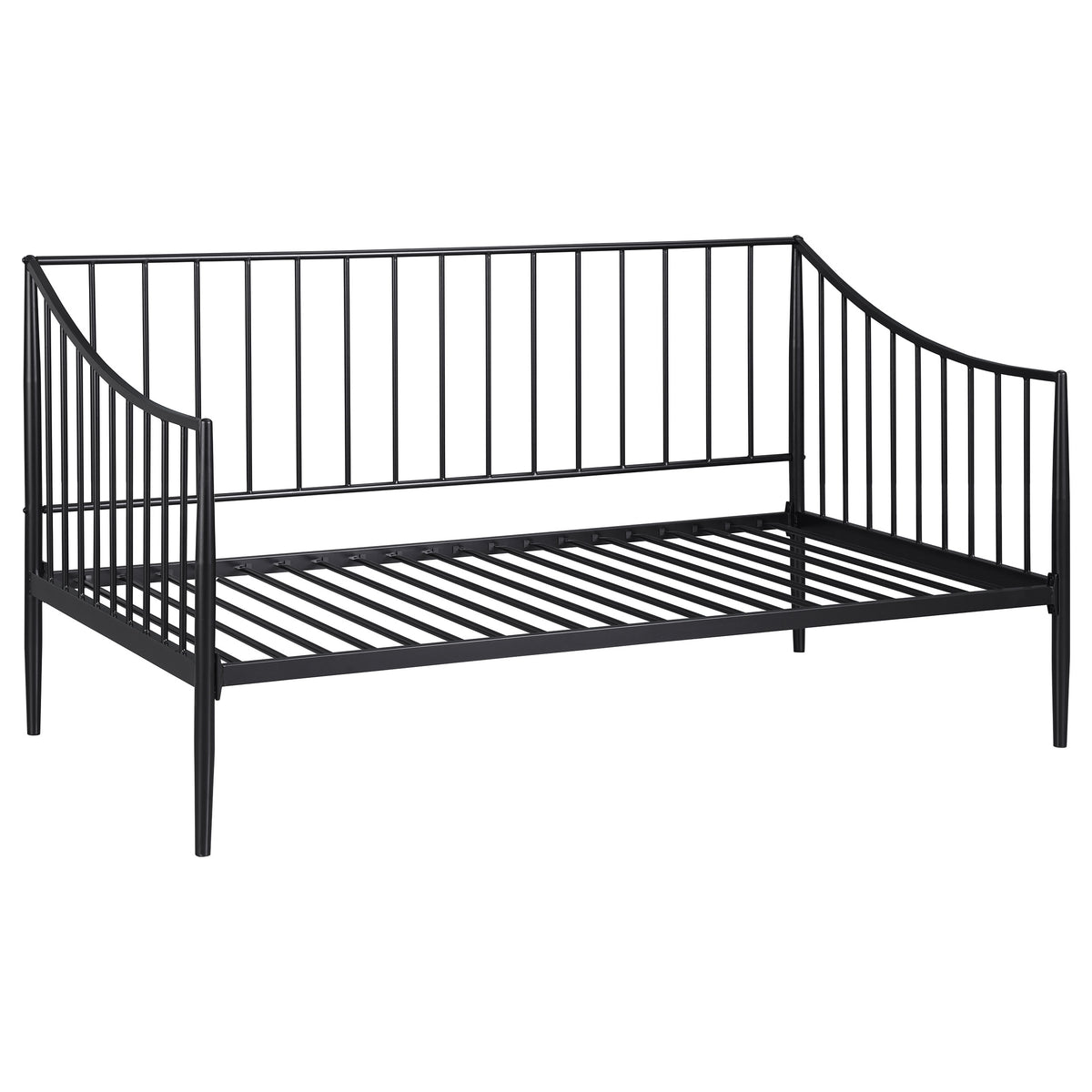 Tampa Furniture Outlet - Coaster - Newbury Metal Twin Daybed Bed Frame Matte Black - 301056