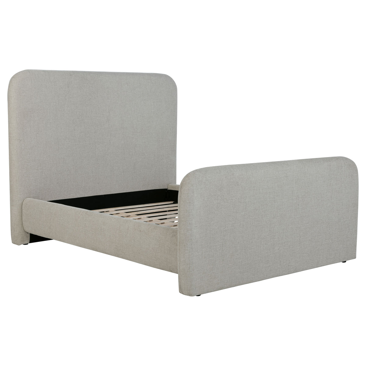 Tampa Furniture Outlet - Coaster - Wren Upholstered Queen Panel Bed Grey - 302052Q