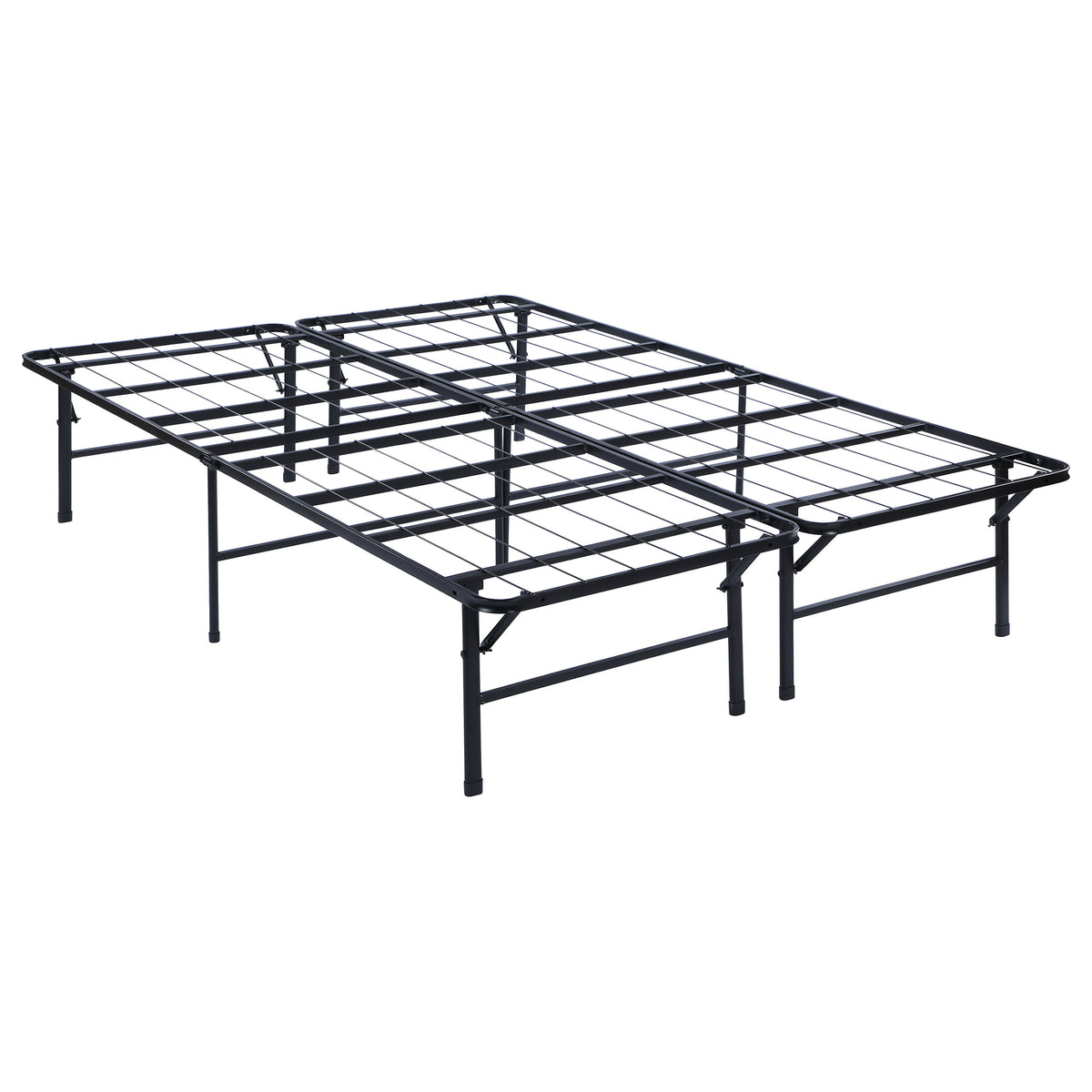 Tampa Furniture Outlet - Coaster - Mabel Metal Eastern King Mattress Support Platform Bed Black - 305957KE