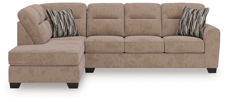 Tampa Furniture Outlet Lutz - Ashley Furniture - Olten Sectionals - RAF 2-Piece Sectional with Chaise / Mocha - 31304S1
