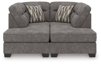 Tampa Furniture Outlet Lutz - Ashley Furniture - Olten Sectionals - RAF 2-Piece Super Chaise / Graphite - 31305S3