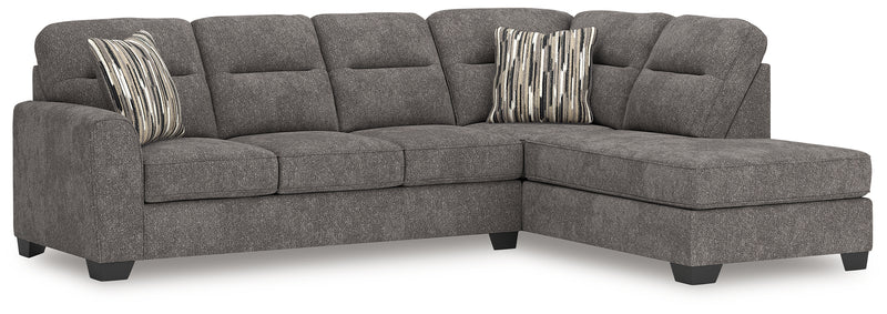 Tampa Furniture Outlet Lutz - Ashley Furniture - Olten Sectionals - RAF 2-Piece Sectional with Chaise / Mocha - 31305S2
