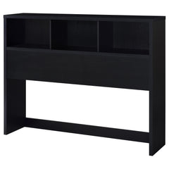 Westpark 49-inch Queen Bookcase Headboard Black