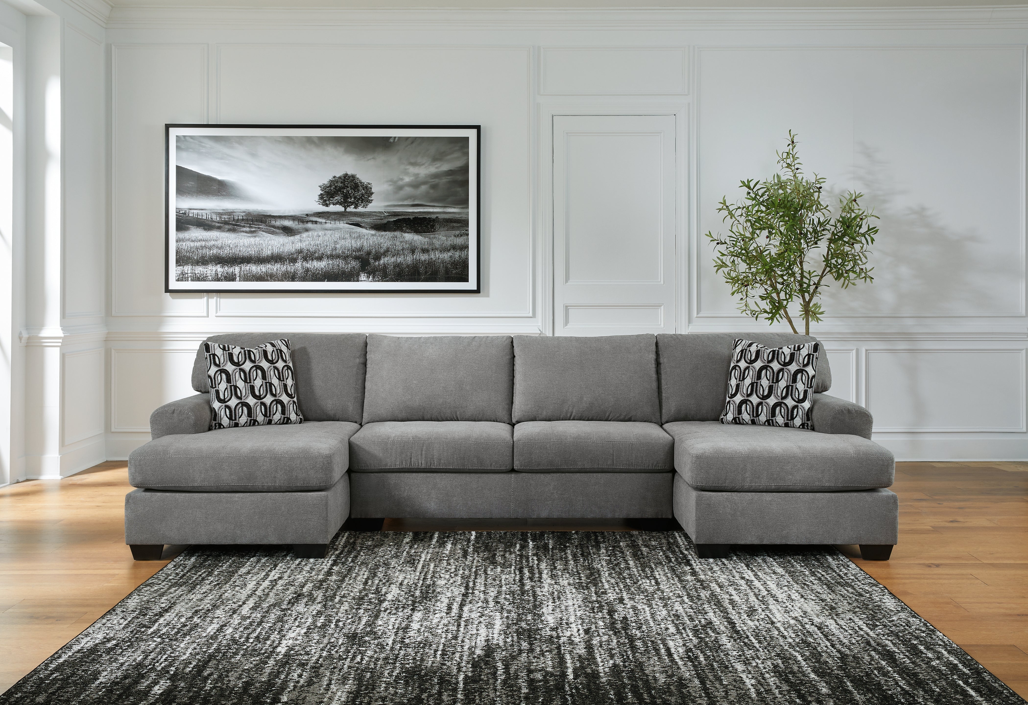 Tampa Furniture Outlet Lutz - Ashley Furniture - Birkdale Court Sectional - RAF 3-Piece Sectional / Gray - 32402S3