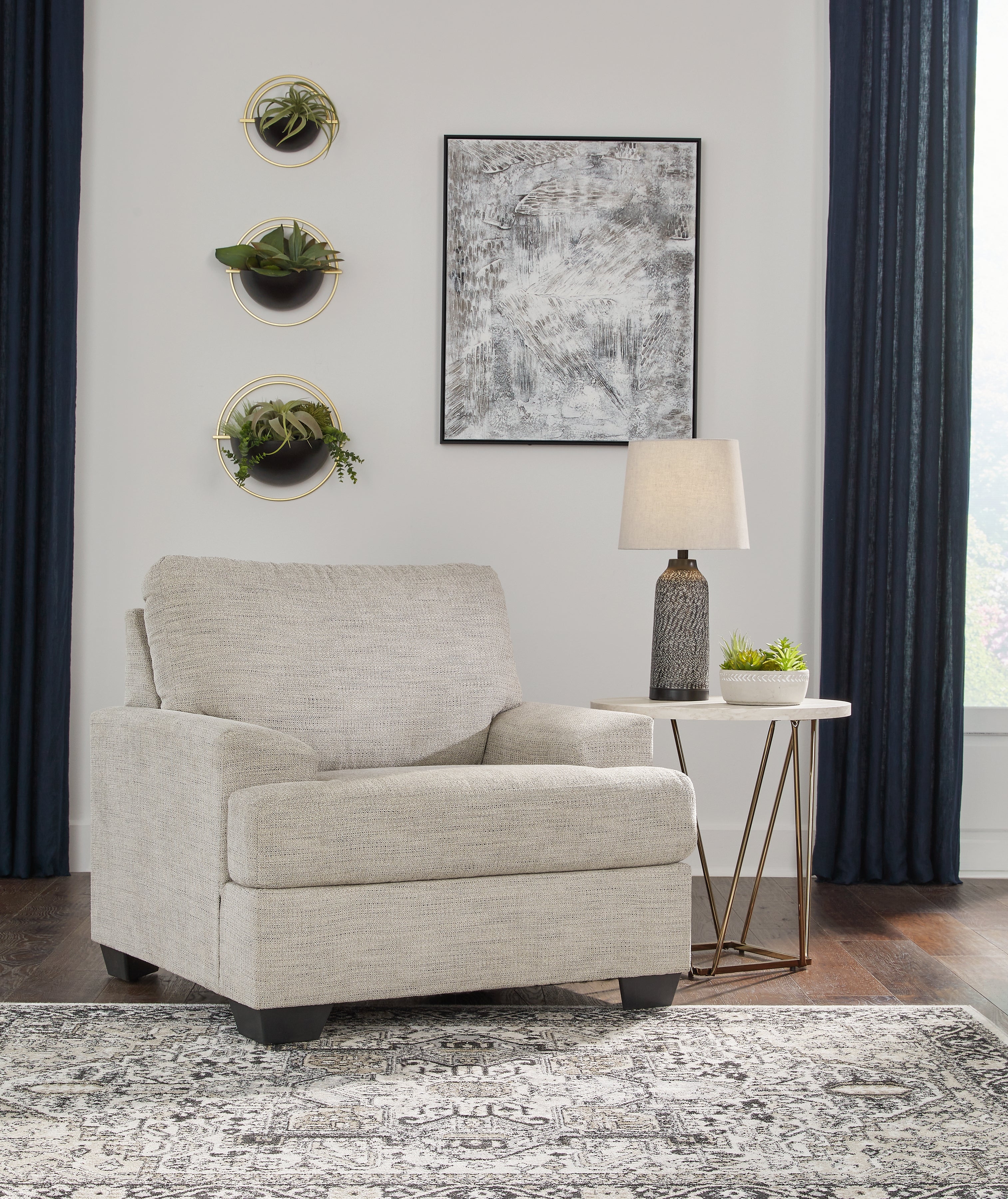 Tampa Furniture Outlet Lutz - Ashley Furniture - Vayda Living Room - Chair / Pebble - 3310420