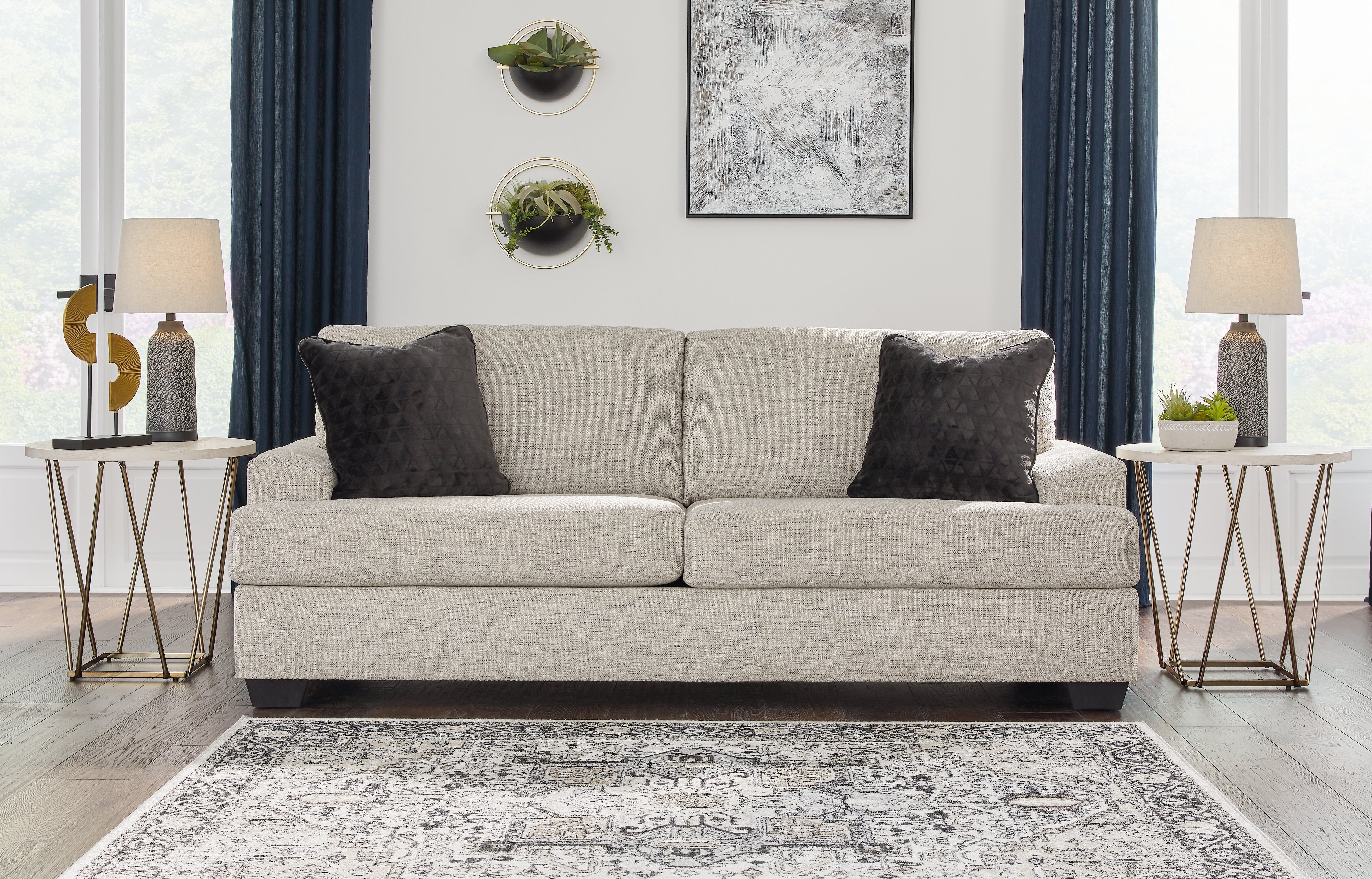 Tampa Furniture Outlet Lutz - Ashley Furniture - Vayda Living Room - Sofa / Pebble - 3310438