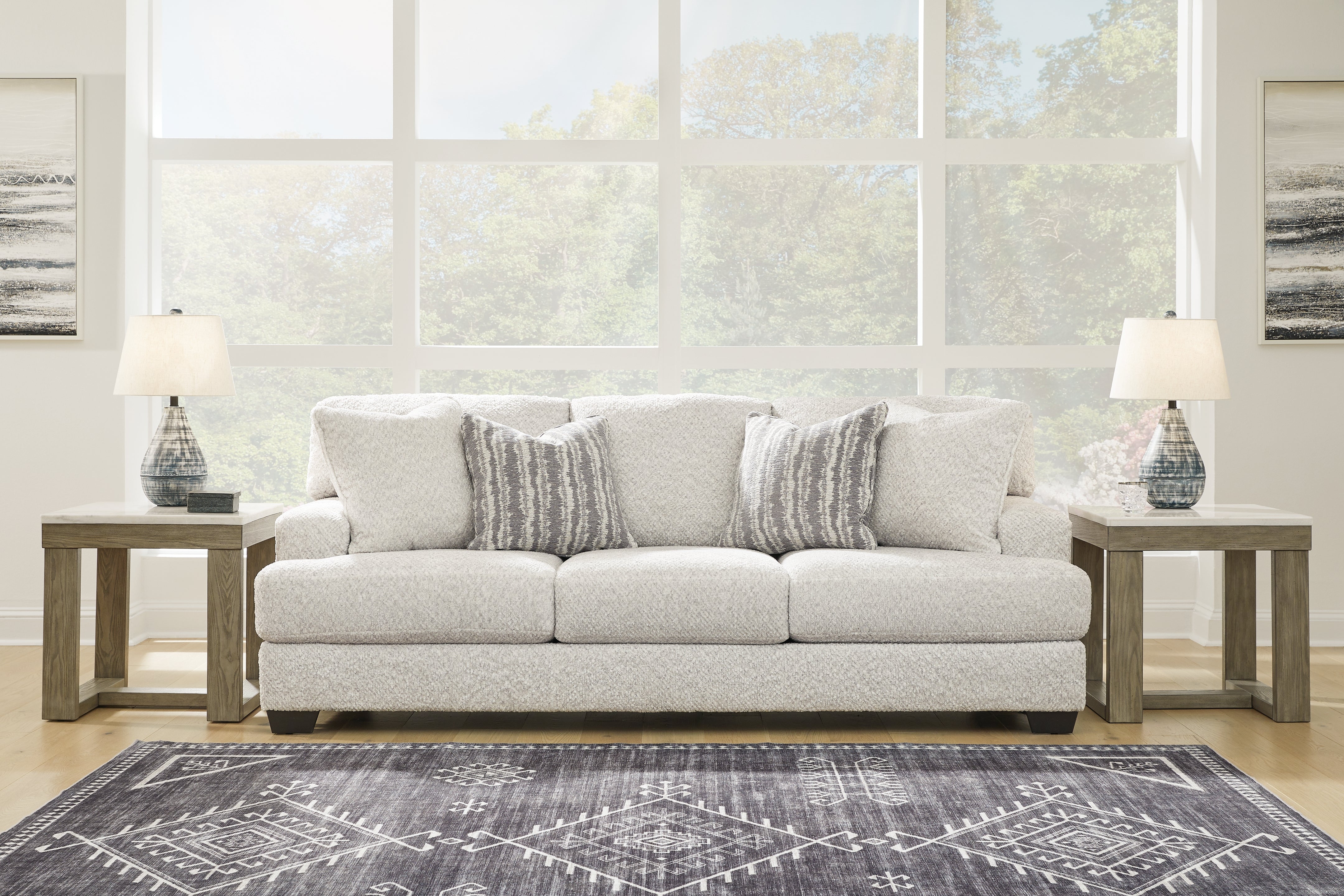 Tampa Furniture Outlet Lutz - Ashley Furniture - Brebryan Living Room - Sofa / Flannel - 3440138