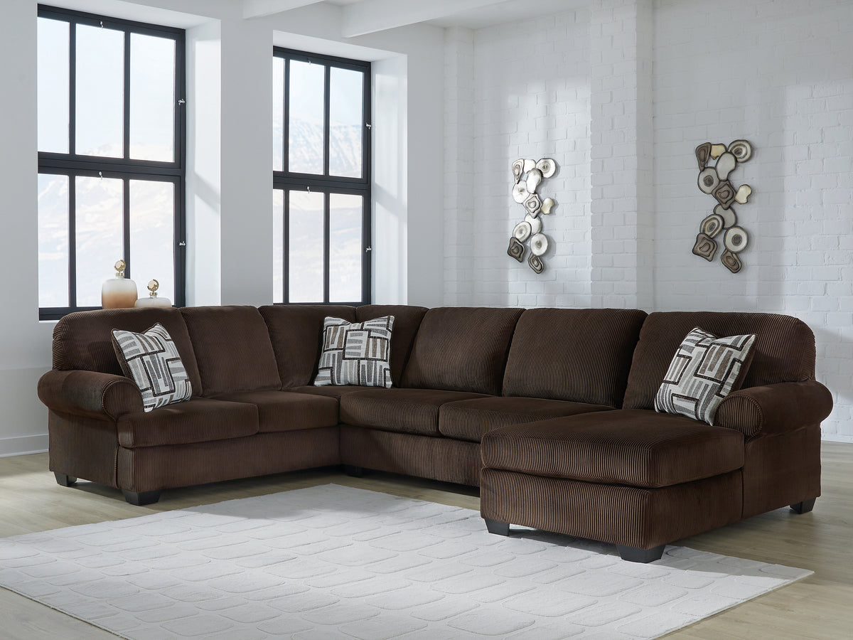 Tampa Furniture Outlet Lutz - Ashley Furniture - Kimlee Sectional - LAF 3-Piece Sectional with Chaise / Chocolate - PC35603S2