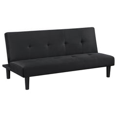 Tampa Furniture Outlet - Coaster - Stanford Upholstered Tufted Convertible Sofa Bed Black - 360238