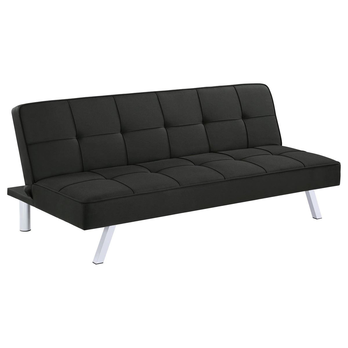 Tampa Furniture Outlet - Coaster - Joel Upholstered Tufted Convertible Sofa Bed Black - 360281