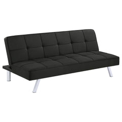 Tampa Furniture Outlet - Coaster - Joel Upholstered Tufted Convertible Sofa Bed Black - 360281