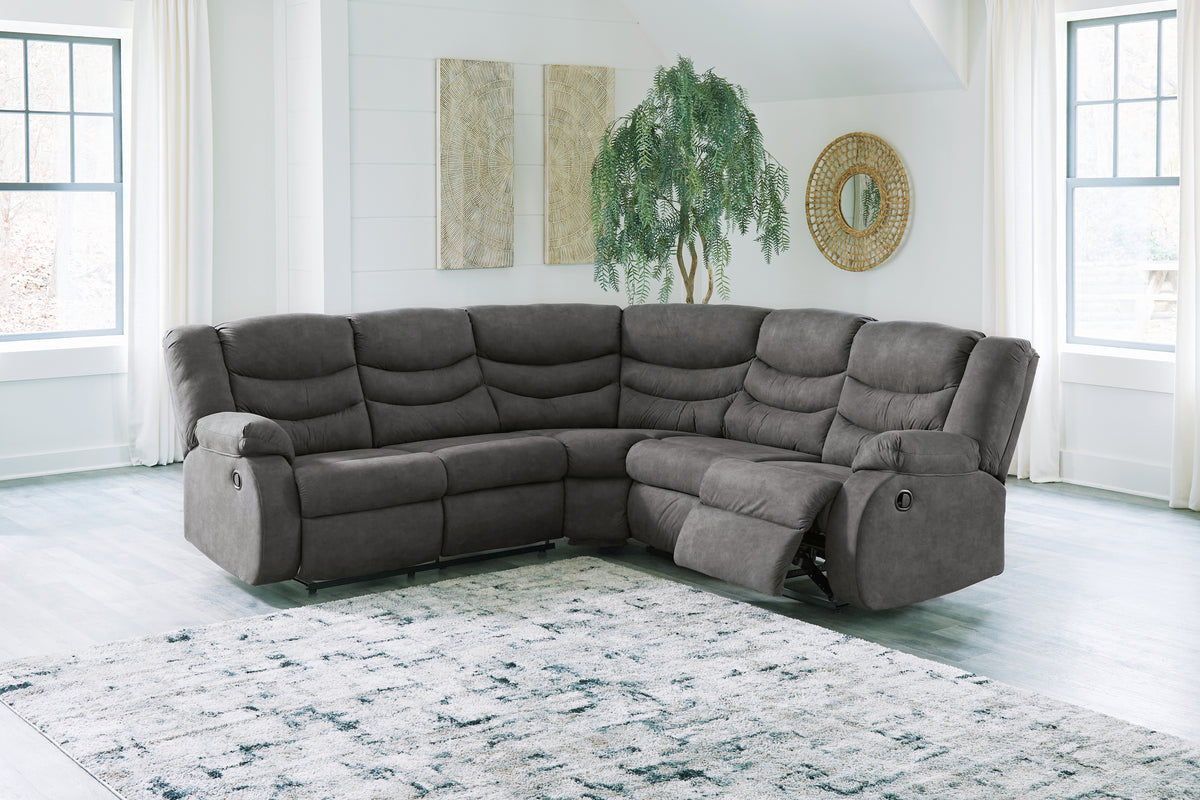 Tampa Furniture Outlet Lutz - Ashley Furniture - Partymate Sectional - 2-Piece Reclining Sectional / Slate - 36903S2