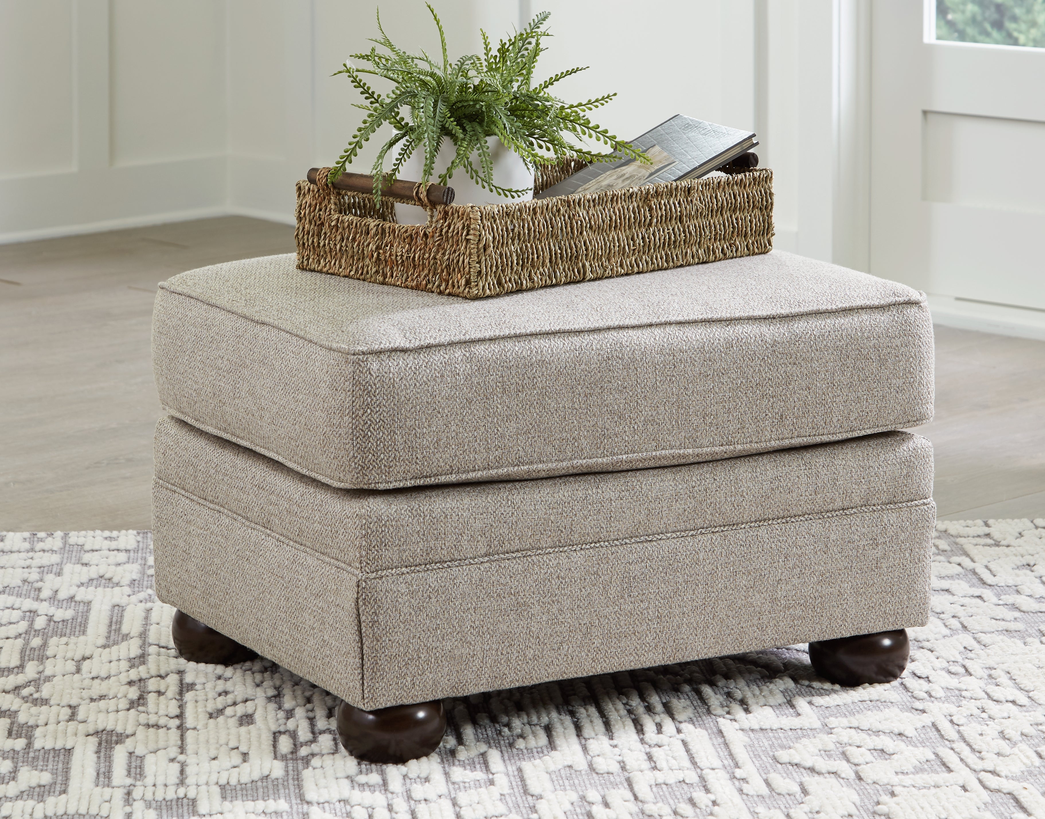 Tampa Furniture Outlet Lutz - Ashley Furniture - Gaelon Living Room - Ottoman / Dune - 3730714