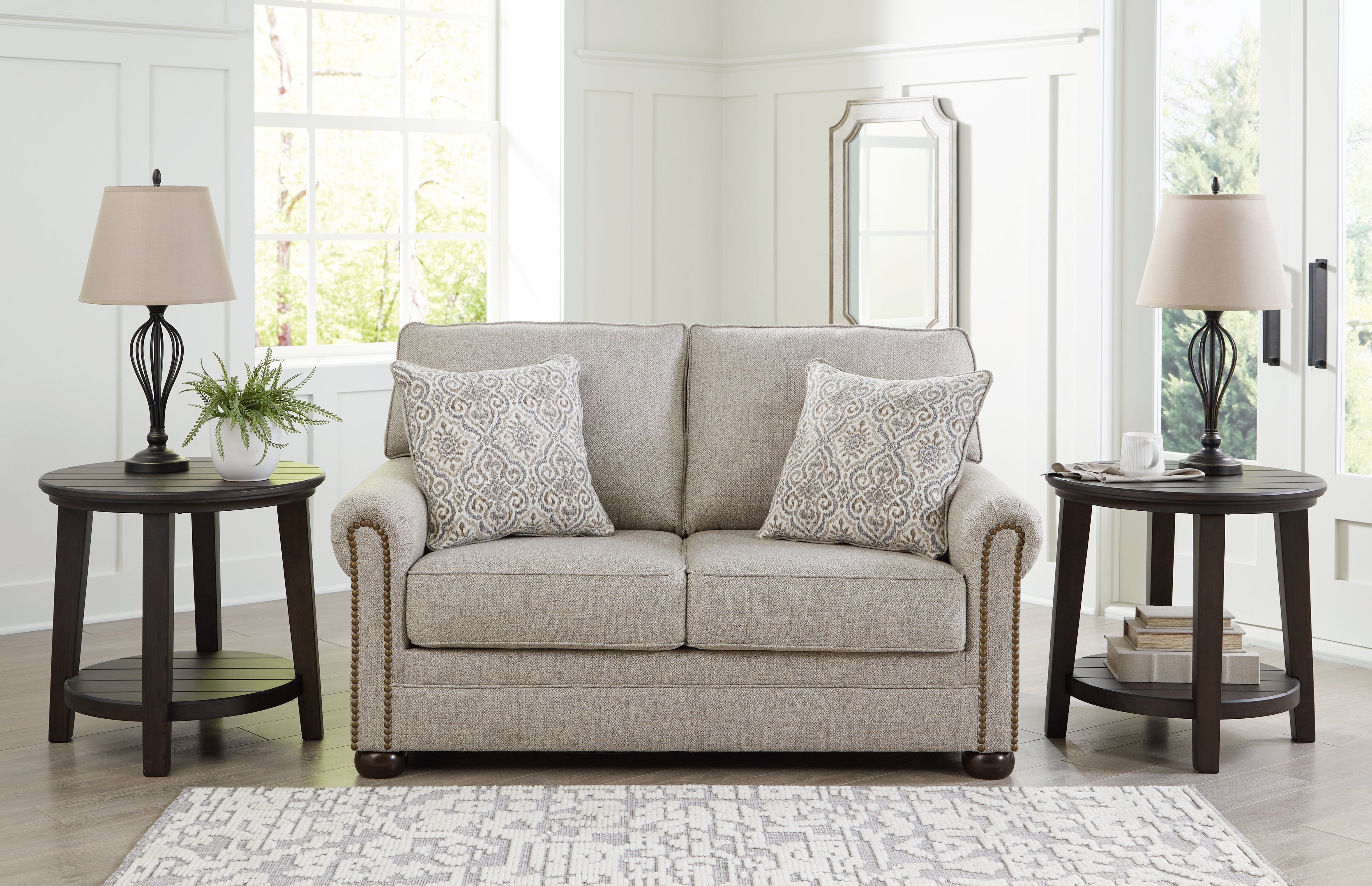 Tampa Furniture Outlet Lutz - Ashley Furniture - Gaelon Living Room - Loveseat / Dune - 3730735