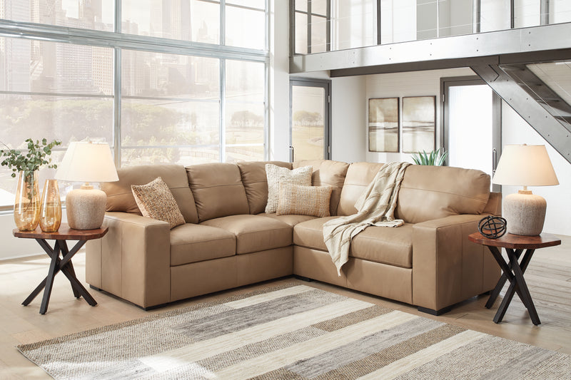 Tampa Furniture Outlet Lutz - Ashley Furniture - Bandon Sectional - RAF 4-Piece Sectional / Toffee - 38006S6
