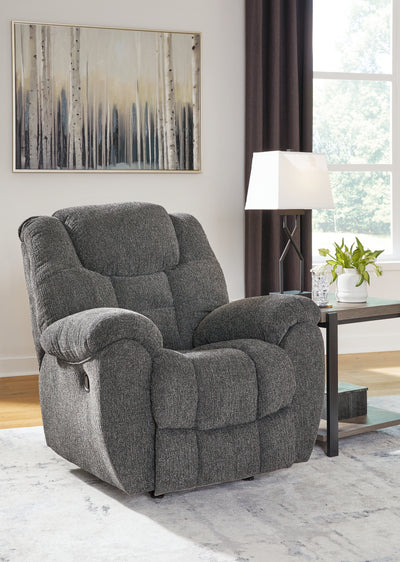 Tampa Furniture Outlet Lutz - Ashley Furniture - Foreside Living Room - Reclining Sofa / Charcoal - 3810488