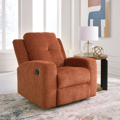 Tampa Furniture Outlet Lutz - Ashley Furniture - Danum Living Room - Zero Wall Recliner / Spice - 3880729