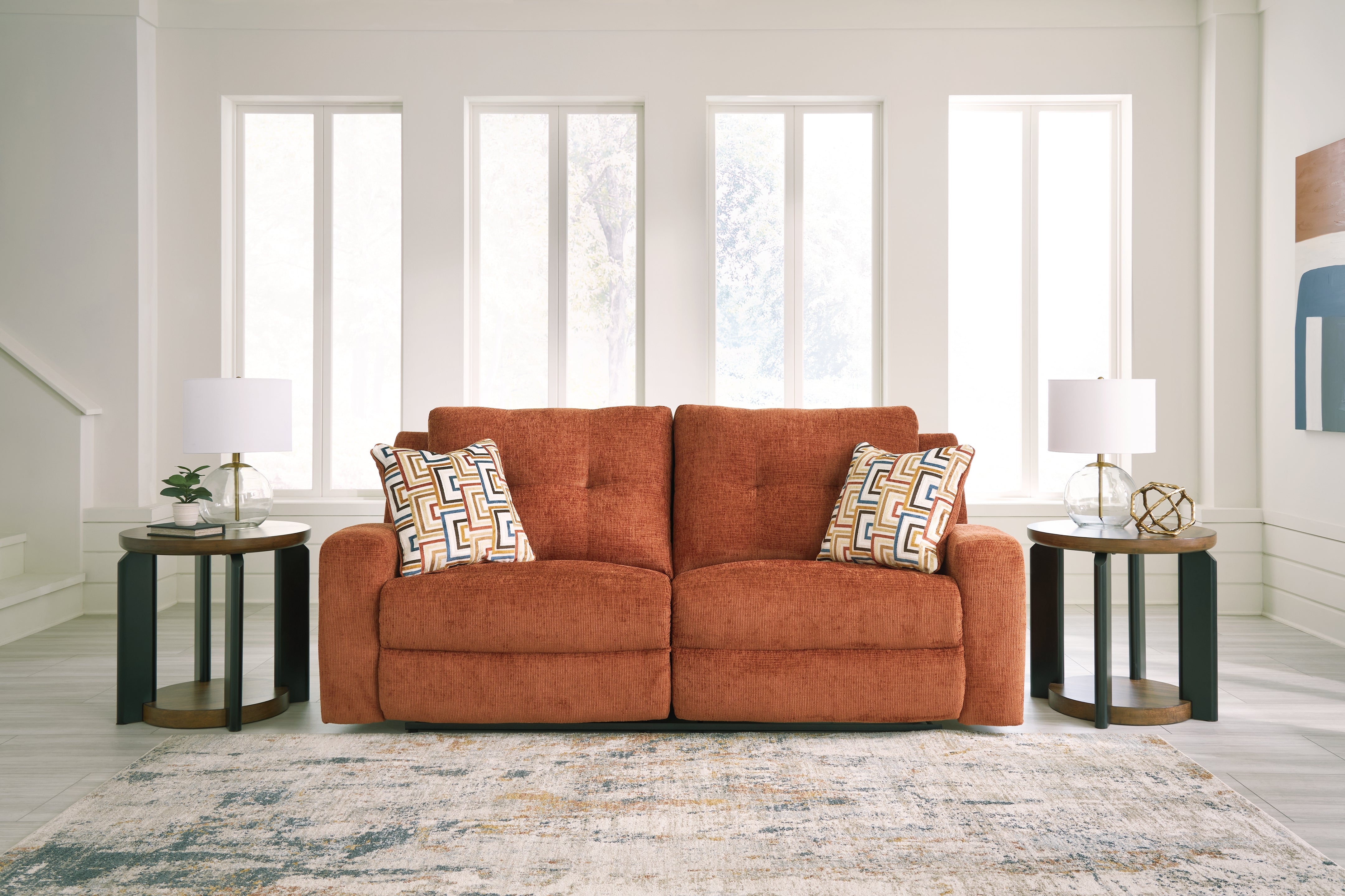 Tampa Furniture Outlet Lutz - Ashley Furniture - Danum Living Room - 2 Seat Reclining Sofa / Spice - 3880781