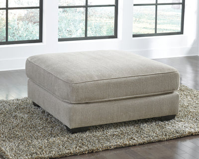 Tampa Furniture Outlet Lutz - Ashley Furniture - Ardsley Living Room - Oversized Accent Ottoman / Pewter - 3950408
