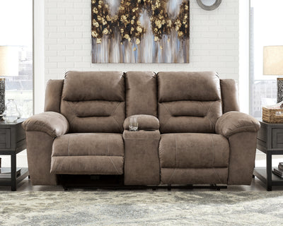 Tampa Furniture Outlet Lutz - Ashley Furniture - Stoneland Living Room - Power Rocker Recliner / Fossil - 3990598
