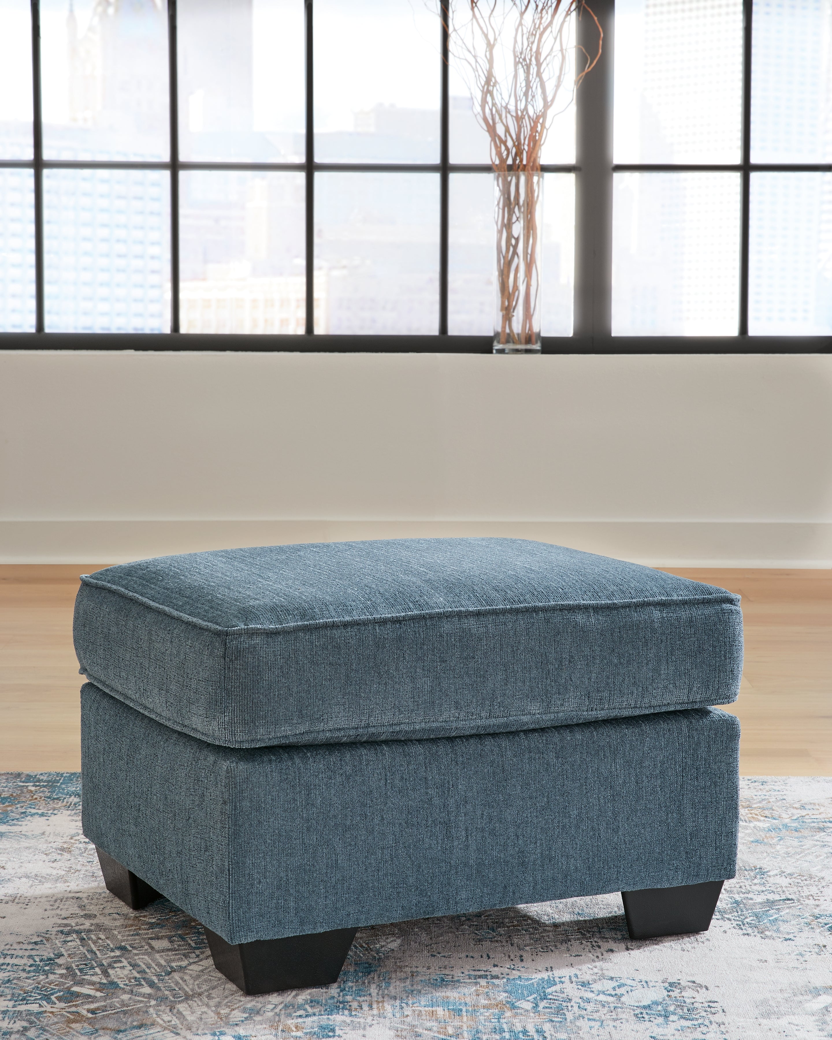 Tampa Furniture Outlet Lutz - Ashley Furniture - Cashton Living Room - Ottoman / Blue - 4060514