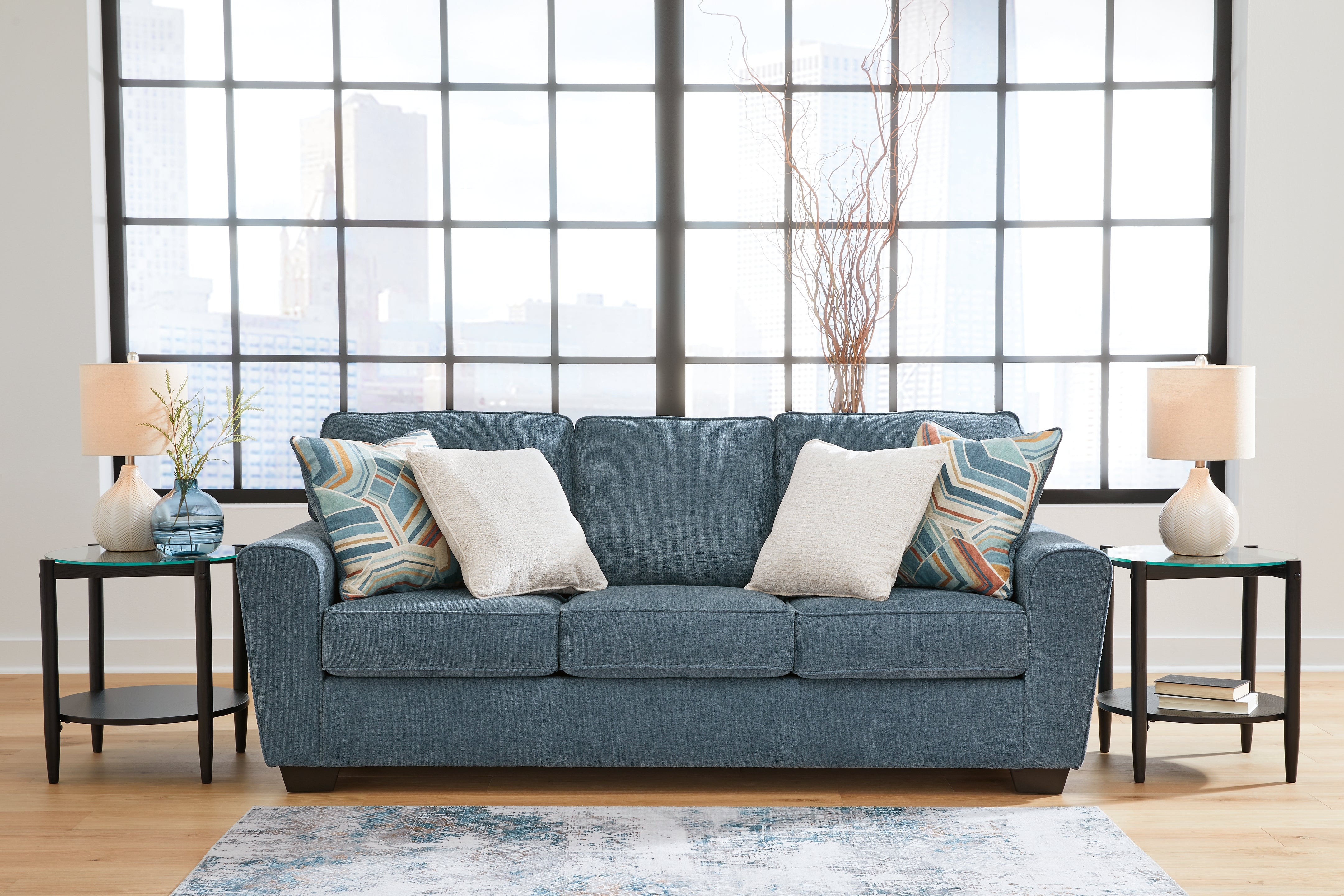 Tampa Furniture Outlet Lutz - Ashley Furniture - Cashton Living Room - Sofa / Blue - 4060538