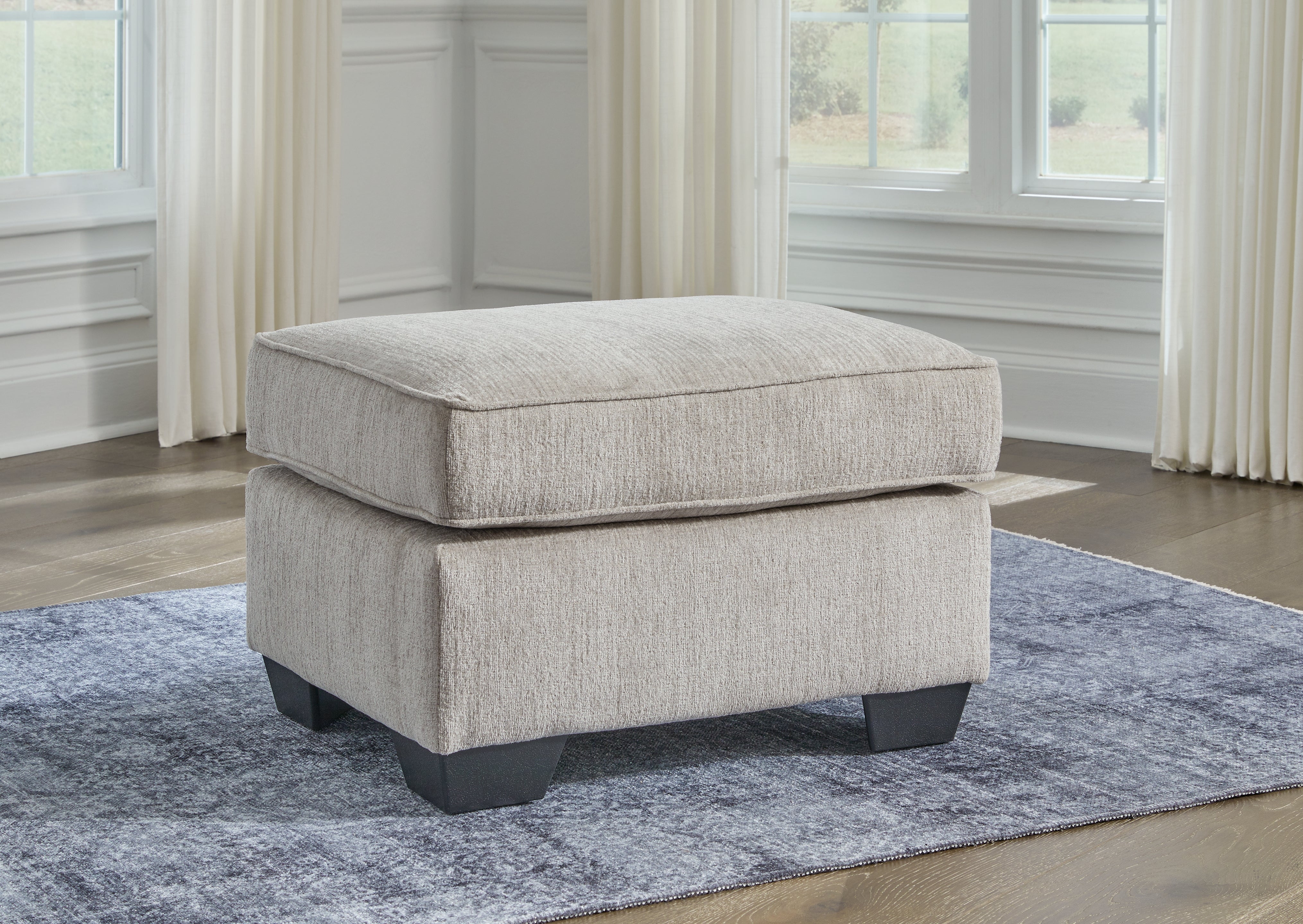 Tampa Furniture Outlet Lutz - Ashley Furniture - Cashton Living Room - Ottoman / Ice - 4060614