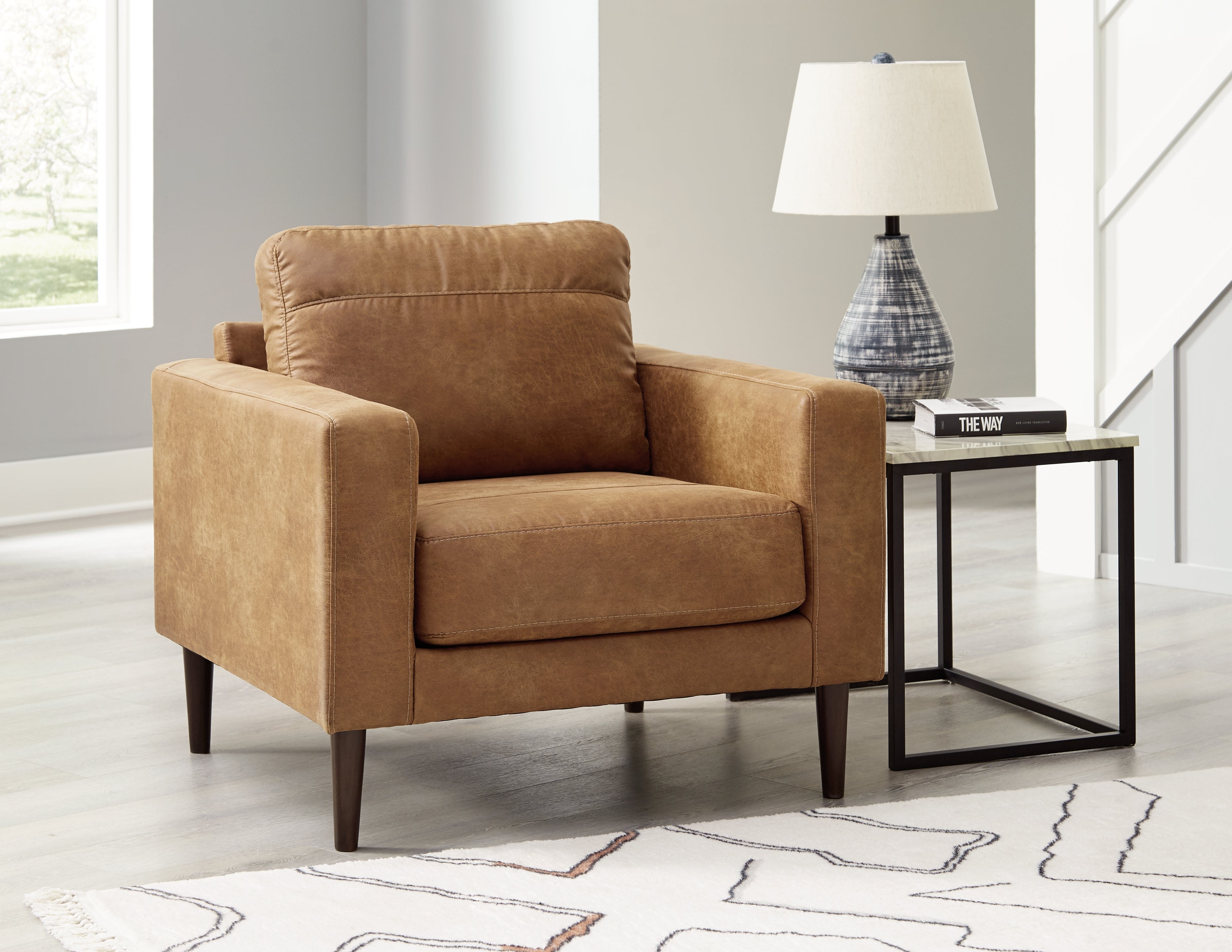Tampa Furniture Outlet Lutz - Ashley Furniture - Telora Living Room - Chair / Caramel - 4100220