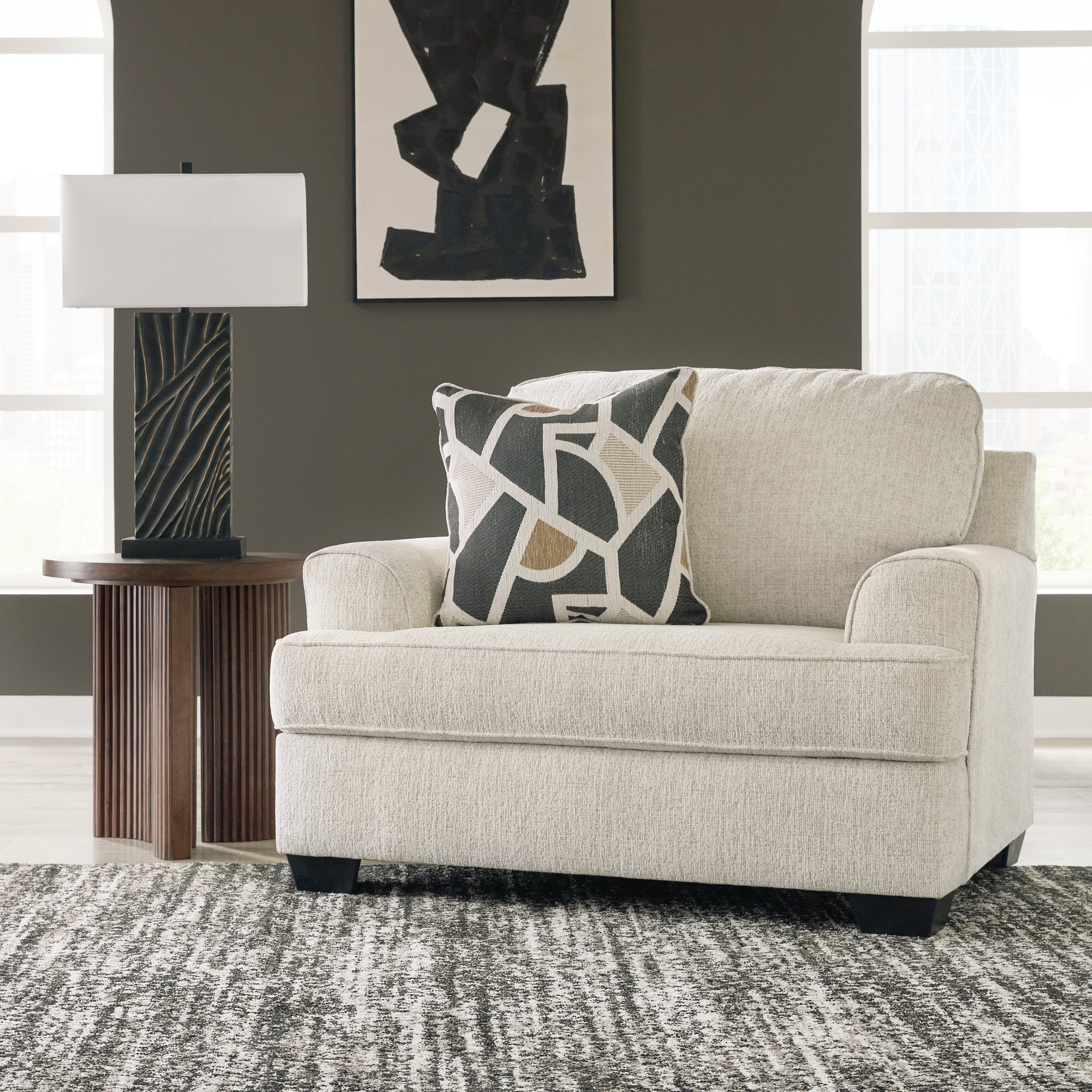 Tampa Furniture Outlet Lutz - Ashley Furniture - Heartcort Living Room - Chair and a Half / Quartz - 4460423