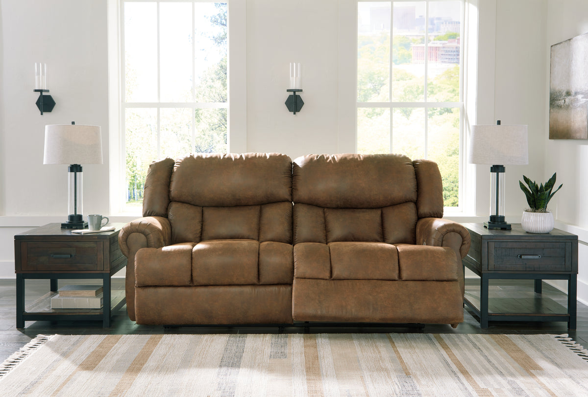 Tampa Furniture Outlet Lutz - Ashley Furniture - Boothbay Living Room - 2 Seat Reclining Power Sofa / Auburn - 4470447