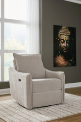 Tampa Furniture Outlet Lutz - Ashley Furniture - McBurg Living Room - Swivel Power Recliner / Taupe - 4480228