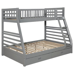 Tampa Furniture Outlet - Coaster - Ashton 2-drawer Wood Twin Over Full Bunk Bed Grey - 460182
