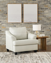 Tampa Furniture Outlet Lutz - Ashley Furniture - Genoa Living Room - Chair and a Half / Coconut - 4770423