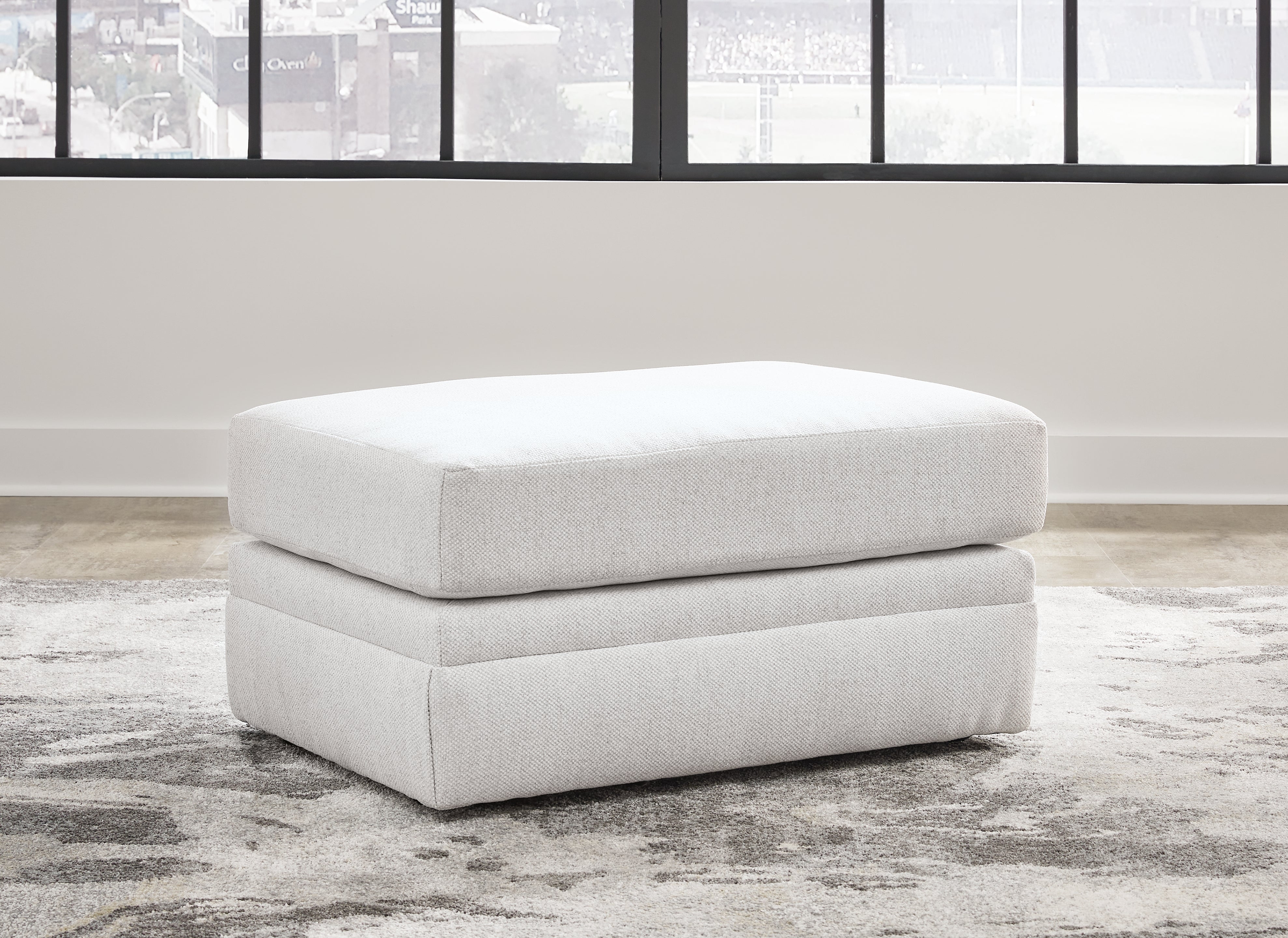 Tampa Furniture Outlet Lutz - Ashley Furniture - Maitelynn Living Room - Ottoman / Chalk - 4820214