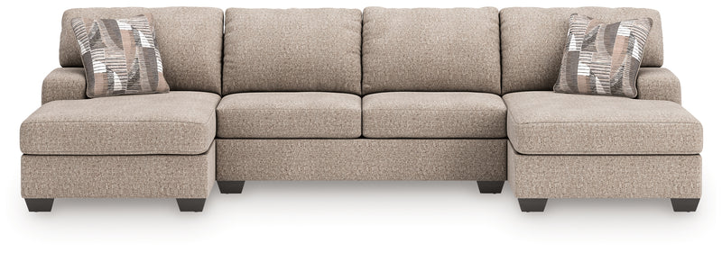 Tampa Furniture Outlet Lutz - Ashley Furniture - Newellen Sectionals - RAF 3-Piece Sectional with Double Chaise - 48404S7
