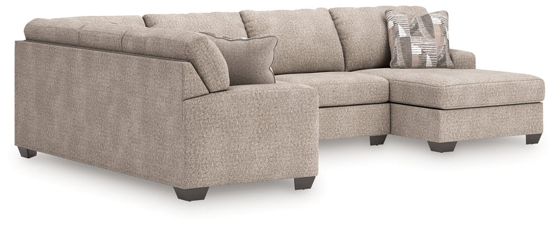 Tampa Furniture Outlet Lutz - Ashley Furniture - Newellen Sectionals - LAF 3-Piece Sectional with Chaise / Hemp - 48404S6