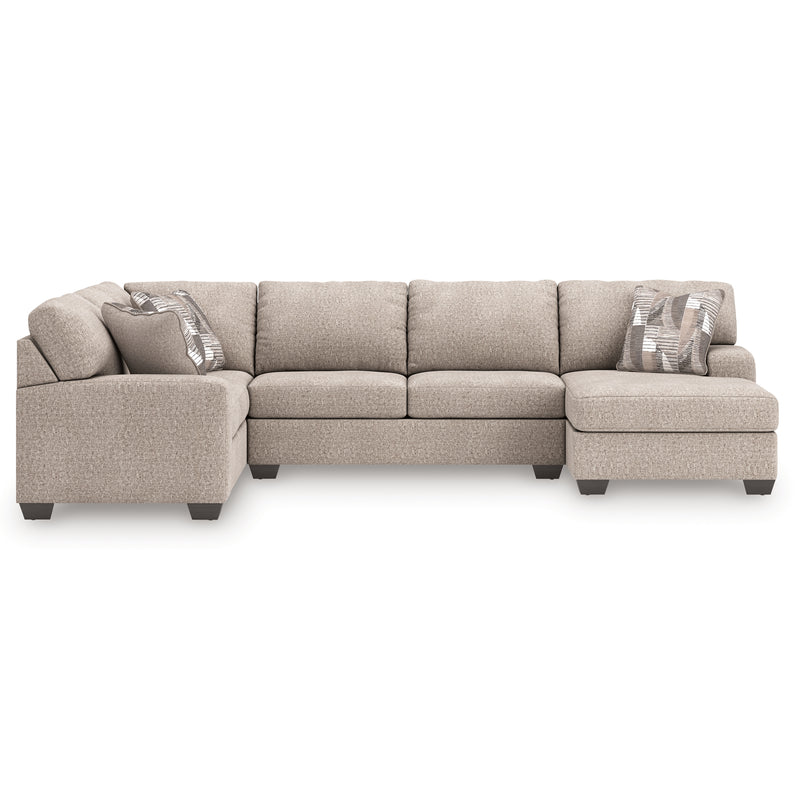 Tampa Furniture Outlet Lutz - Ashley Furniture - Newellen Sectionals - LAF 3-Piece Sectional with Chaise / Hemp - 48404S6