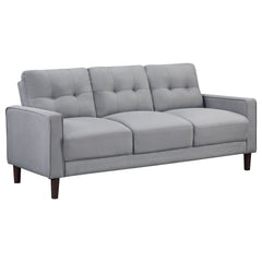 Tampa Furniture Outlet - Coaster - Bowen Upholstered Track Arm Tufted Sofa Grey - 506781