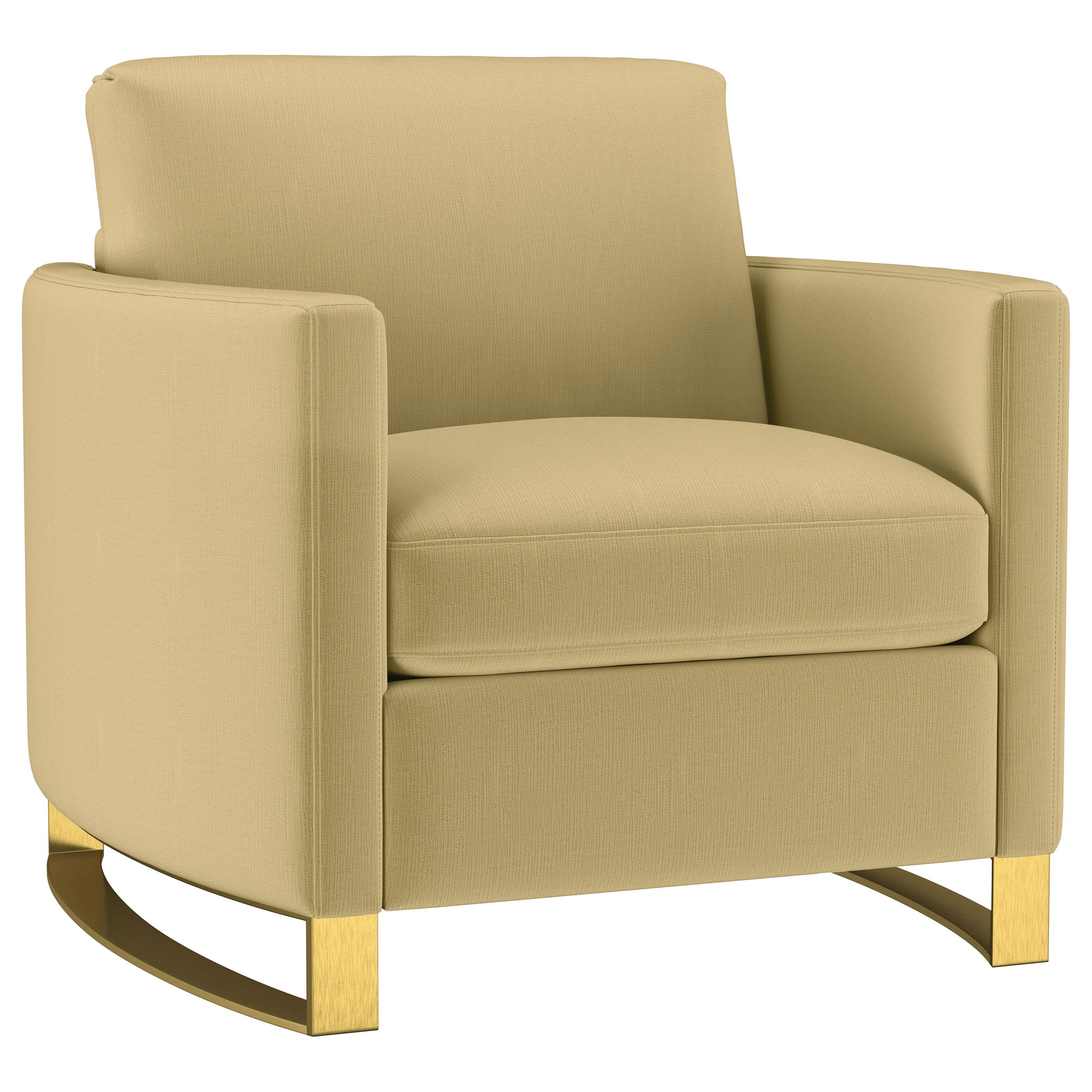 Tampa Furniture Outlet - Coaster - Corliss Upholstered Curved Track Arm Chair Camel - 508826
