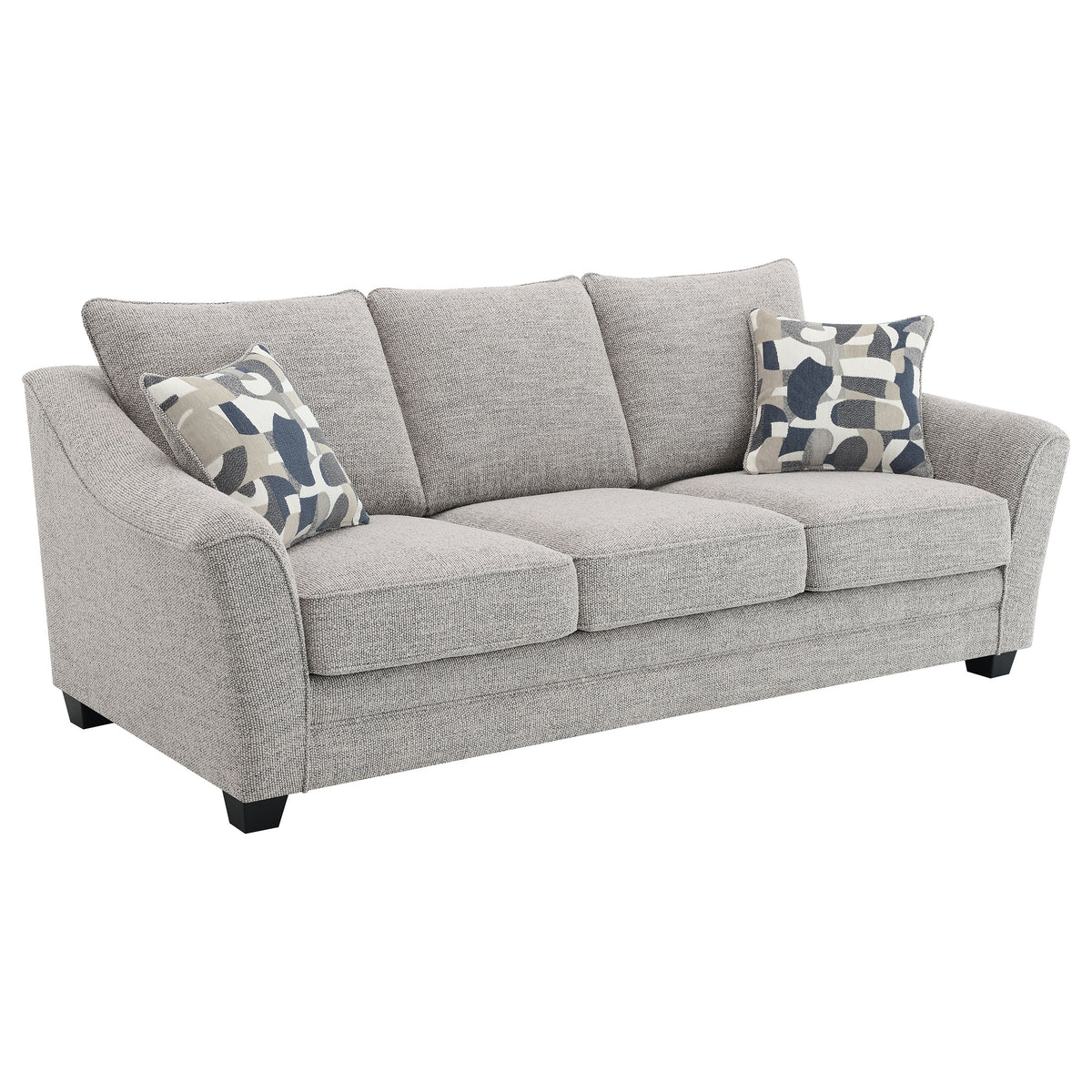 Tampa Furniture Outlet - Coaster - Tomkins Boucle Upholstered Sofa Light Grey - 509671