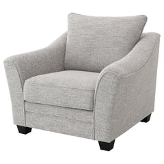 Tomkins Boucle Upholstered Chair Light Grey